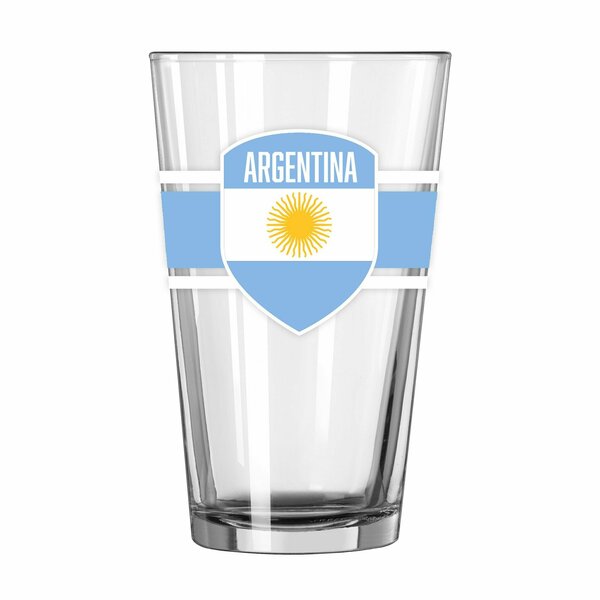 Logo Brands Argentina 16oz Stripe Pint Glass C4770-G16P-16